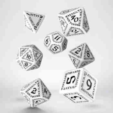 QW Runic Dice Set White/Black