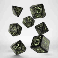 QW Steampunk Clockwork Black Gitd Dice Set