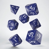 QW Classic Dice Set Cobalt White